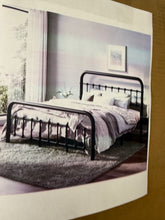 Kawamoto Metal Platform Bed Frame with Elegant Modern Design, King Size! (NEW IN BOX)