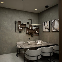 Modern minimalist doesn't have to mean boring and bland. Featuring a geometric shape of a simple rod, the LED pendant new