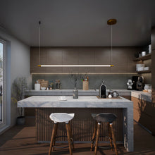 Modern minimalist doesn't have to mean boring and bland. Featuring a geometric shape of a simple rod, the LED pendant new