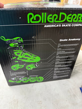 Roller Derby Boys 2-in-1 Roller/Inline Skates Black/Green, Size 12-2! (NEW IN BOX)