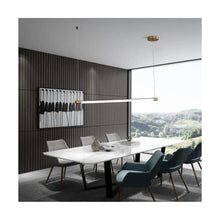 Modern minimalist doesn't have to mean boring and bland. Featuring a geometric shape of a simple rod, the LED pendant new