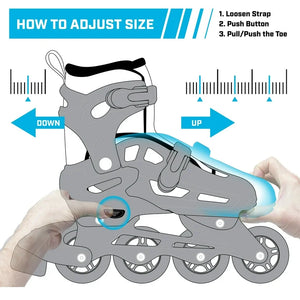 Roller Derby Boys 2-in-1 Roller/Inline Skates Black/Green, Size 12-2! (NEW IN BOX)
