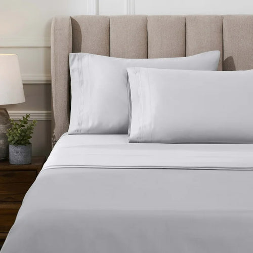 Superior Egyptian Cotton Deep Pocket 1000 TC Sheet Set, Queen, Platinum! (NEW)