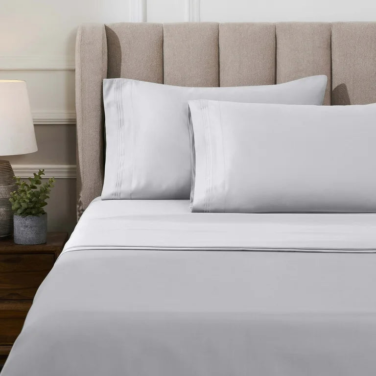 Superior Egyptian Cotton Deep Pocket 1000 TC Sheet Set, Queen, Platinum! (NEW)