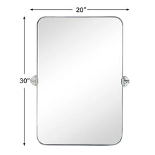 20” x 30” PIVOTING METAL-FRAME BATHROOM VANITY MIRROR! (BRAND NEW OUT OF BOX!)
