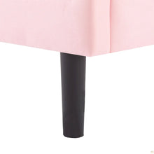 King Size Upholstered Platform Bed Frame with Wood Slats Support, Pink! (NEW IN BOX)