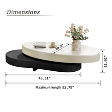 Masek Modern Extendable Coffee Table, Stylish Creative Rotating Coffee Table! (NEW)