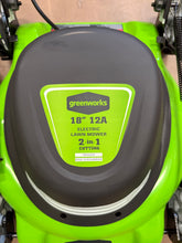 Greenworks 18" Corded Electric 12 Amp Push Lawn Mower! (USED - WORKS GREAT!)