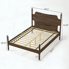 Rosalind Wheeler King Platform Bed Frame - Walnut (Brand New In 2 Boxes)