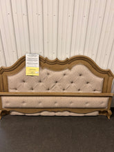 Solid wood upholstered King Size Headboard & Footboard!