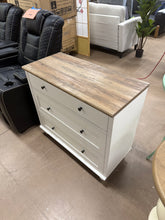 Scarlett 33.9'' W 3 - Drawer Dresser, Rustic White/Brown