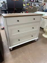 Scarlett 33.9'' W 3 - Drawer Dresser, Rustic White/Brown