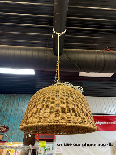 Large Seagrass Pendant Lamp Brown - Threshold™ designed with Studio McGee: Jute Drum Shade, UL Listed, Adjustable Height! (NEW OUT OF BOX)