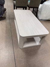 Stellan 47.25 in. Alder White Rectangle MDF Top Coffee Table! (NEW & ASSEMBLED)