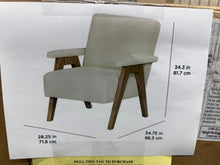 Better Homes & Gardens Ezra Accent Chair, Living Room, Cream!! NEW IN BOX!!