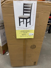 Picket House Furnishings Dex Ladder Back Dining Side Chair in Walnut w/ Beige cushion(Set of 2)!! NEW IN BOX!!