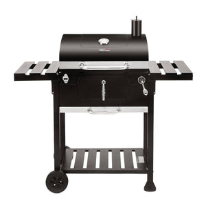 24 in. Charcoal BBQ Grill in Black with 2-Side Table
by Royal Gourmet- new in box
