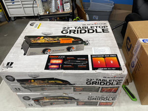 Blackstone 22" Original Omnivore Tabletop Griddle 361-Sq. in Black Powder Coat Portable- new in box