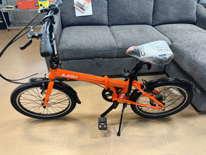 ZiZZO Via 7 Speed 20" Folding Cruiser Bike - Metallic Orange! (NEW & ASSEMBLED)