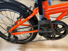 ZiZZO Via 7 Speed 20" Folding Cruiser Bike - Metallic Orange! (NEW & ASSEMBLED)