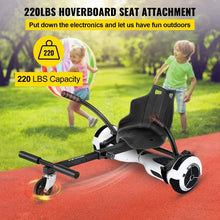 VEVOR Hoverboard Go Kart Seat Attachment for 6.5" 8" 10" Self Balancing Scooter, Hoverboard Kart for Kids or Adults, Black Hoverboard Attachments Adjustable Frame Length! (NEW IN BOX)