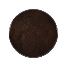 Linon Amelia Round Wood Accent Table Pedestal Base 26.5" High in Espresso! (NEW IN BOX)