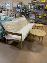 Better Homes & Gardens Astrid 3-Piece Steel Outdoor Sofa & Table Set, Cream!! NEW AND ASSEMBLED!!