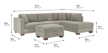 Thomasville Walsen Sectional with Storage Ottoman- new