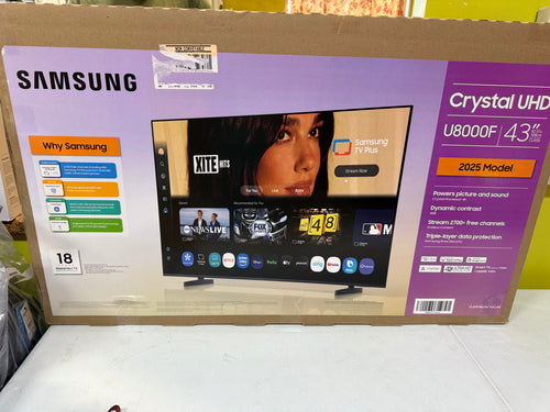 Samsung Crystal UHD 4K 43” Smart TV! (NEW IN BOX)