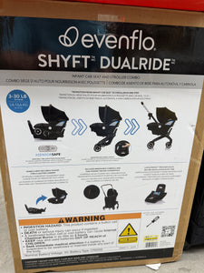Evenflo Shyft DualRide Travel System with Carryall Storage! (NEW IN BOX)
