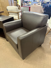 Flash Furniture Brown Hercules Diplomat Series Leather Soft Side Reception Chair, Ergonomic Lobby Chair with Cushions and Flared Arms!! NEW AND ASSEMBLED!!