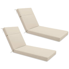 Outdoor Chaise Lounge Chair Cushion,72"X21"X2”, Cream Set of 2! (NEW)