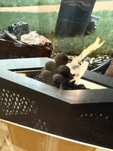 4 in. Set of 14 Ceramic Fire Balls in Charcoal Gray