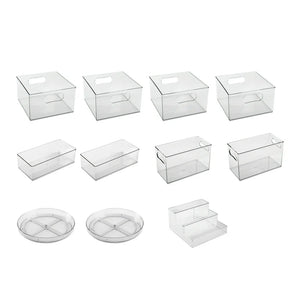 The Home Edit 11 Piece Pantry Edit, Clear Plastic Modular Storage System! (NEW IN BOX)