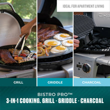 Charbroil Bistro Pro 240 Electric + Charcoal Grill & Griddle Combo! (NEW IN BOX)