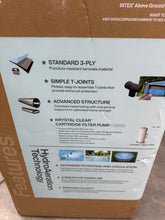 Intex 14' x 42" Clearview Prism Frame Above Ground Pool - Graywood Print: Steel Frame & Vinyl Liner! (NEW IN BOX)