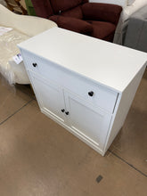 Marta Shaker White Sideboard Buffet Cabinet with Drawer— 31.5"W x 15.7"D x 31.5"H! (NEW & ASSEMBLED)