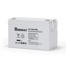 Renogy Deep Cycle AGM 12 Volt 100Ah Battery, 3% Self-Discharge Rate, 1100A Max Discharge Current, Safe Charge Appliances for RV, Camping, Cabin, Marine and Off-Grid System, Maintenance-Free! (NEW IN BOX)