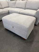 Thomasville Langdon Fabric Sectional with Chaise and Storage Ottoman, Gray!! (DEPARTMENT STORE RETURN! - PHOTOS SHOWNH