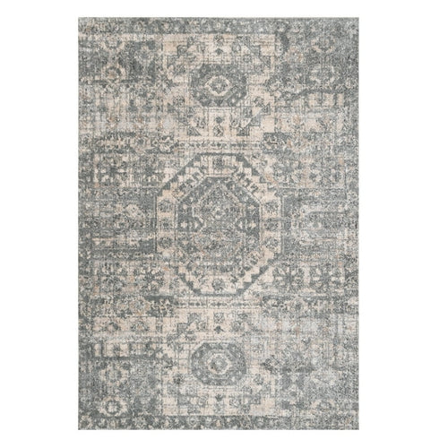 My Texas House Maeve 3'11 X 5'6 Blue Grey Geometric Area Rug! (NEW)