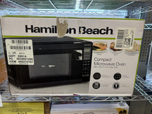 Hamilton Beach 0.9 cu. ft. Countertop Microwave Oven, 900 Watts, Black Stainless Steel