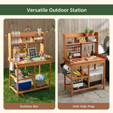 OOOK Potting Bench, Nordic Scots Pine Potting Table, Removable Sink, Workstation for Outside Patio Lawn, Wooden Garden Work Station- new in box
