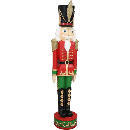 Sunnydaze Indoor/Outdoor Porch or Living Room Polyresin Kristoff the Nutcracker Solider Christmas Holiday Decoration - 37