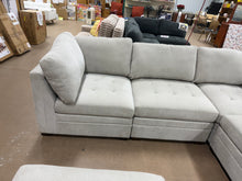 Thomasville Tisdale Fabric Sectional with Storage Ottoman!! BRAND NEW - LIGHT GREY!