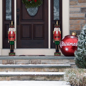 Sunnydaze Indoor/Outdoor Porch or Living Room Polyresin Kristoff the Nutcracker Solider Christmas Holiday Decoration - 37"!