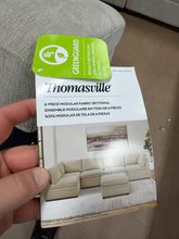 Thomasville Tisdale Fabric Sectional with Storage Ottoman!! BRAND NEW - LIGHT GREY!