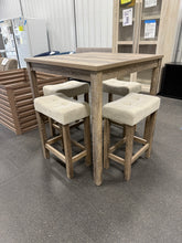 Abinaash 4 - Person Four Leg Dining Set! (NEW & ASSEMBLED - MINOR DAMAGE ON TABLE TOP)