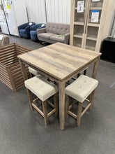 Abinaash 4 - Person Four Leg Dining Set! (NEW & ASSEMBLED - MINOR DAMAGE ON TABLE TOP)