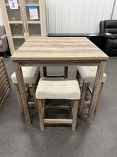 Abinaash 4 - Person Four Leg Dining Set! (NEW & ASSEMBLED - MINOR DAMAGE ON TABLE TOP)