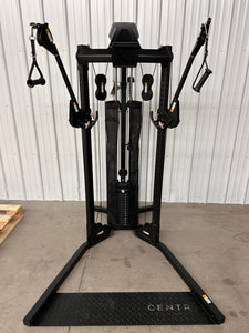 Centr 1 Home Gym Functional Trainer With Folding Workout Bench! (NEW & ASSEMBLED - HAS MINOR CRACKS ON PLASTIC!)